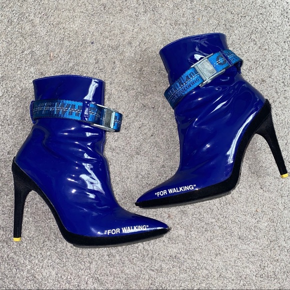 off white for walking ankle boots